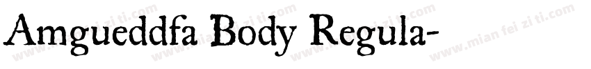 Amgueddfa Body Regula字体转换